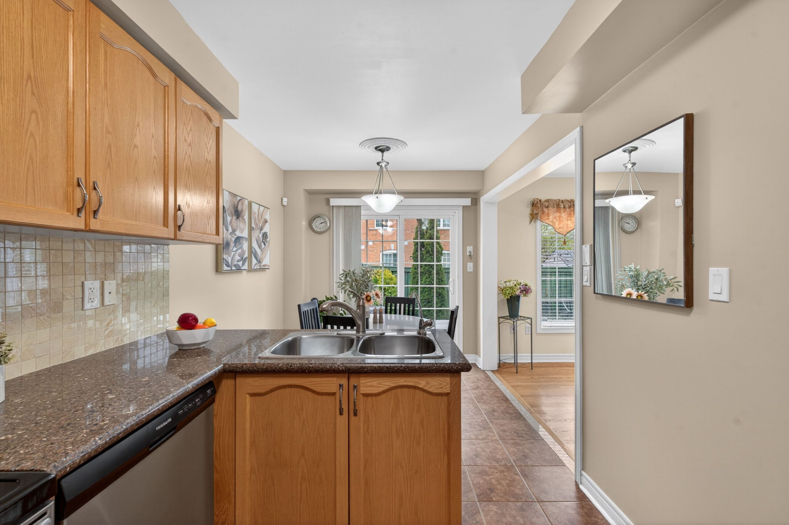 Modern kitchen island in a GTA home