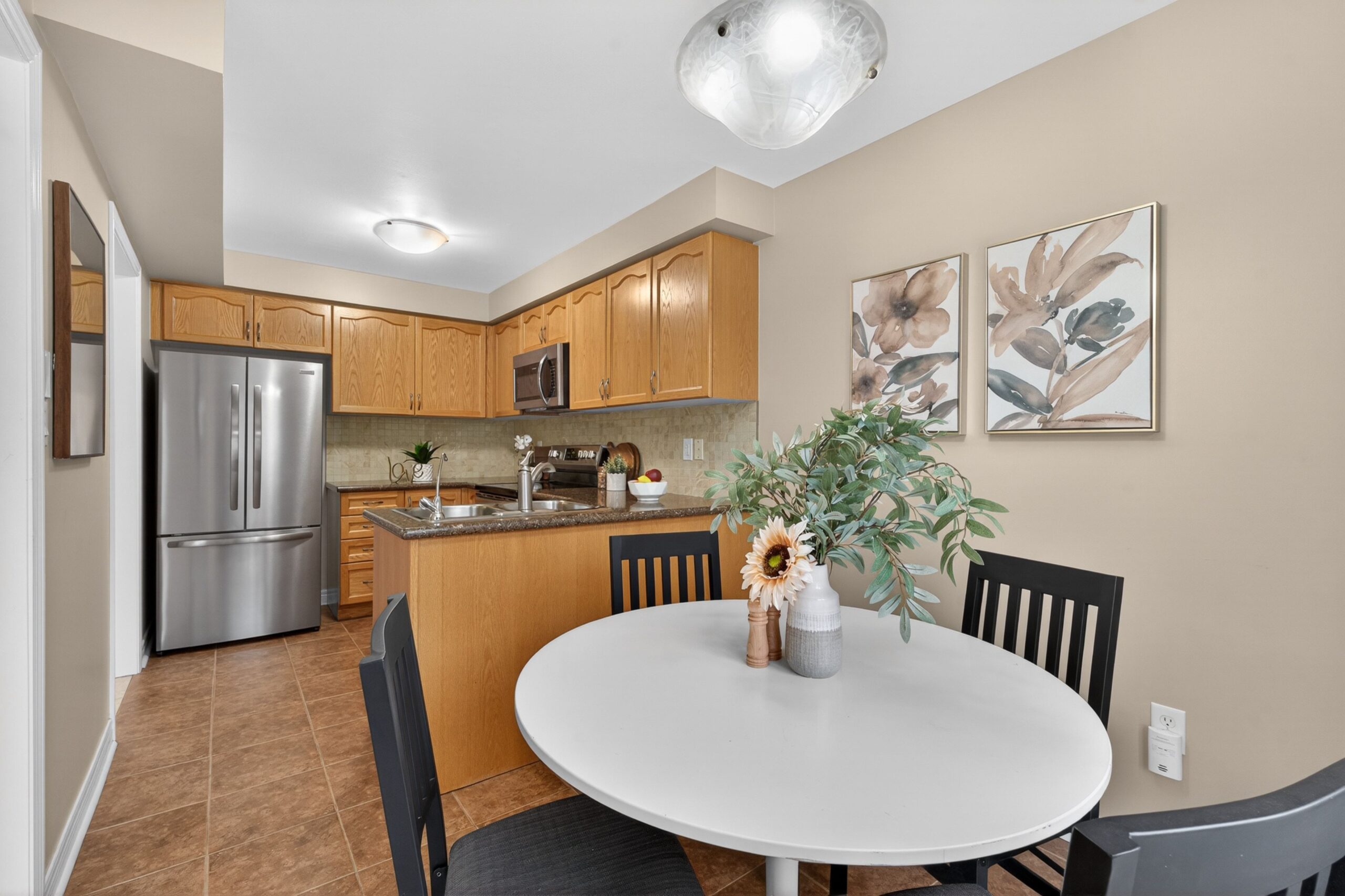 Open-concept kitchen and dining area in a GTA home